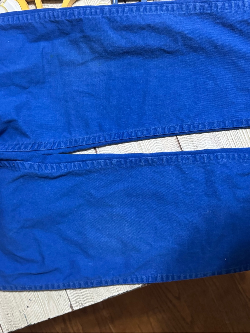 Vintage OshKosh USA blue overalls HTF size 6x-7 boys - Picture 4 of 4